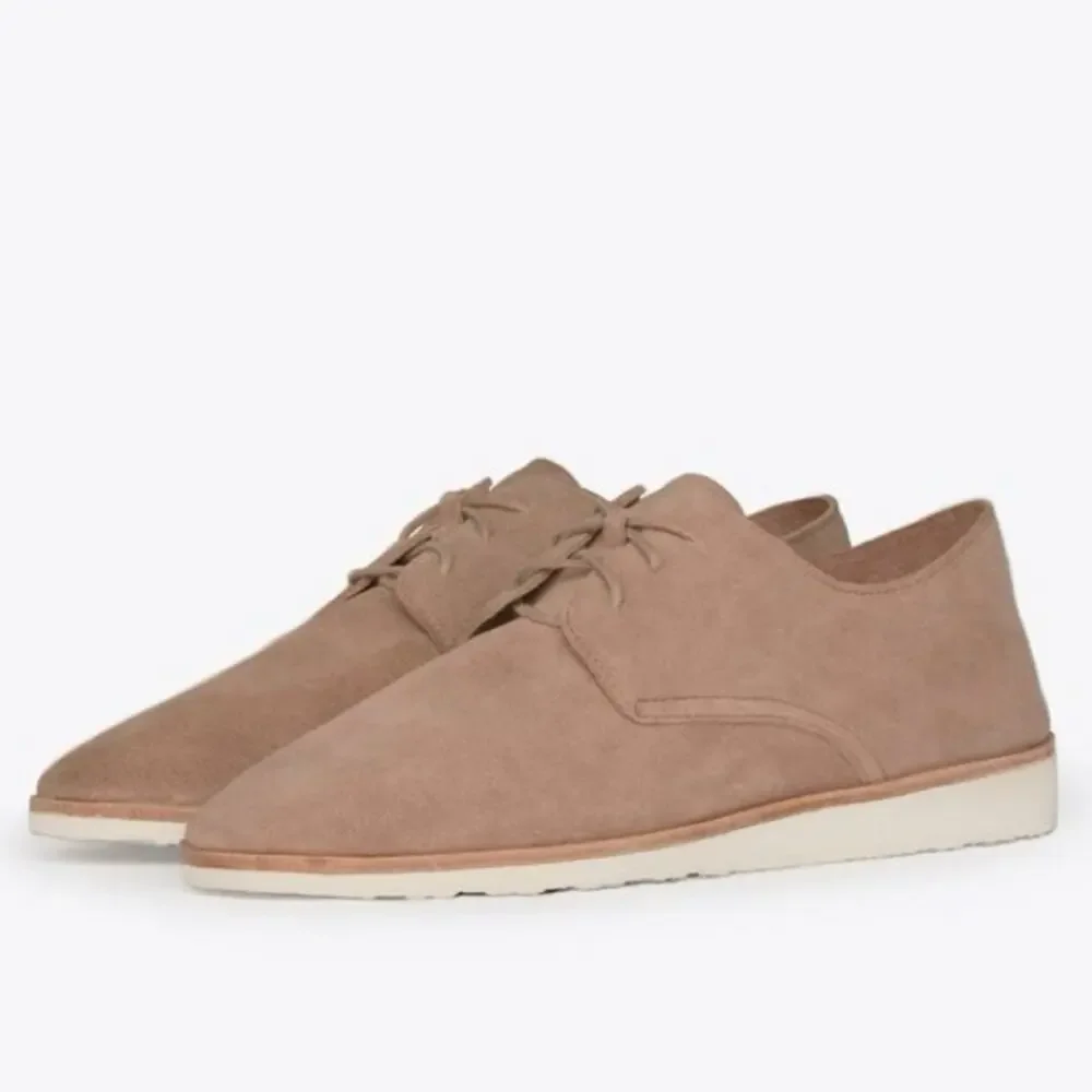 Nisolo Sedona Lightweight Derby Dusty Rose Suede Shoes Women’s 9.5 NIB